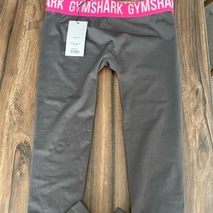 New Gymshark Fit Leggings Charcoal/Hyper --Small
